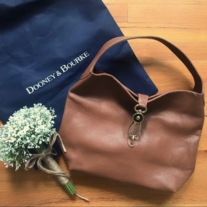 Dooney & Bourke Belvedere Lock Hobo in Sand